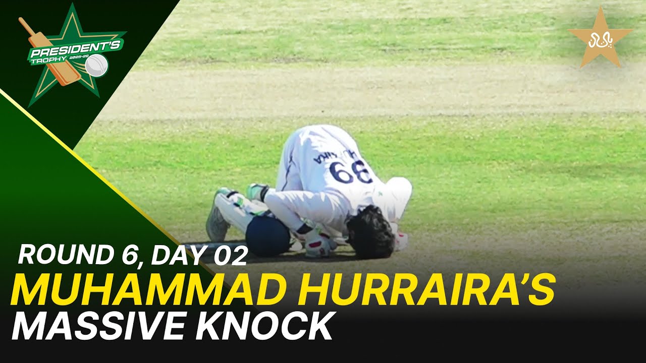 M Huraira's Massive Knock | OGDCL Vs SBP | President Trophy | 2025-26 | Day 2 | PCB | M2Y1H