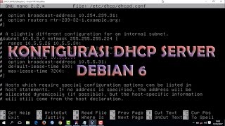 Tutorial Konfigurasi DHCP Server Debian 6