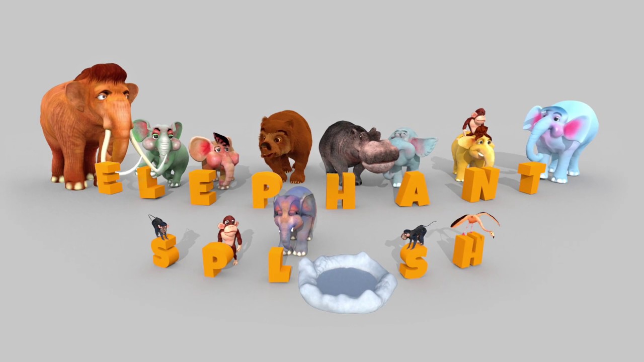 Elephant Splash Game Title Animation - YouTube