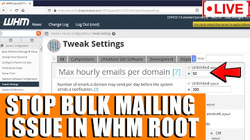 [🔴LIVE] How to Stop Bulk mailing issue in WHM root?