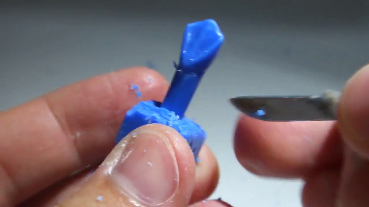 Escultura do dente 13 - Canino Superior Direito - Em cera pré-moldada