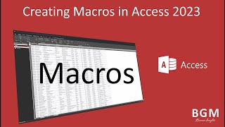 How to Create a Macro in Access 2023 | Access Automation 2023
