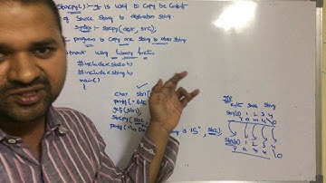 strcpy() function in c|c program to copy string