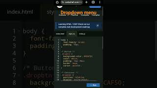 👍 Create Simple DropDown Menu (HTML, CSS) #drop down menu #menu #interesting #dropdowns