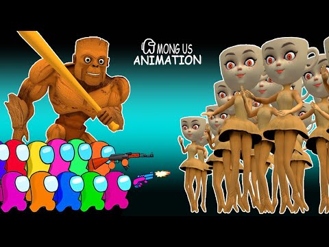 Among Us & Tung Tung Tung Sahur Vs. BALLERINA CAPUCHINA SISTER | Among Us Funny Animation