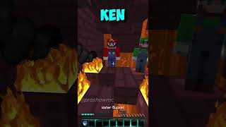 I Just Got The Grimace Shake: Noob Vs Ken Vs Mario Vs Grimace: Minecraft Parkour #Shorts