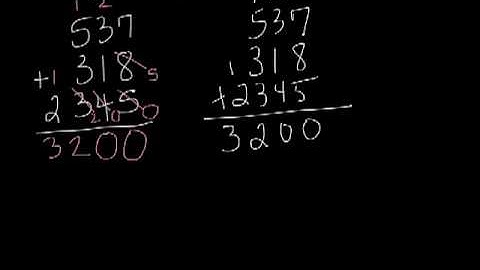 Scratch Addition Algorithm