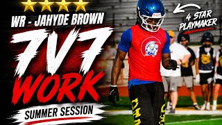 ⭐️⭐️⭐️⭐️ WR JaHyde Brown | 7v7 Summer Session Highlights 🔥 | Elite Route Running & Playmaking ⭐️⭐️⭐️⭐️ WR JaHyde Brown | 7v7 Summer Session Highlights 🔥 | Elite Route Running & Playmaking