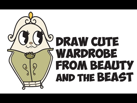 How To Draw Wardrobe From Beauty And The Beast Cute Kawaii Easy