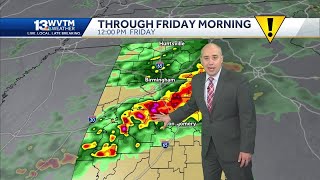 Alabama's forecast brings a good chance of some severe storms and heavy rain on Friday and Saturday