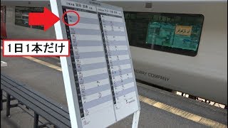 延岡へは早朝に1日1本しか普通列車が運行していない佐伯駅の日豊本線下りの時刻表