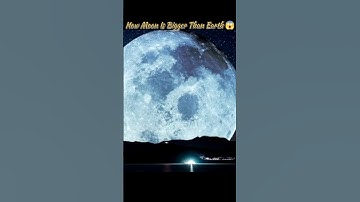 how moon is bigger than our Earth 😱 #facts