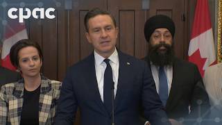 Conservative Leader Pierre Poilievre speaks with reporters on Parliament Hill – April 27, 2026
