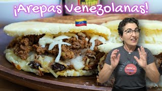 ¡Arepas Venezolanas! 🇻🇪 ¡Deliciosas!