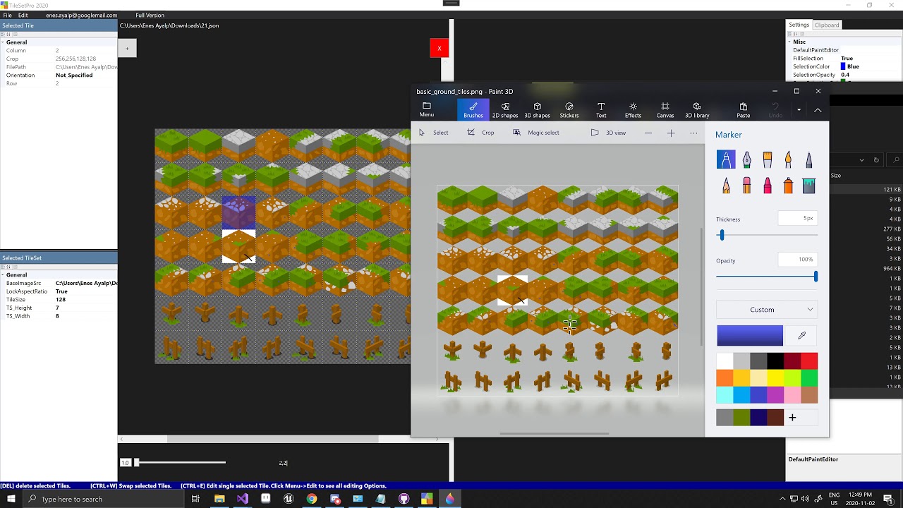 TileSetPro 1.1 - Editing Tile Image Source externally.