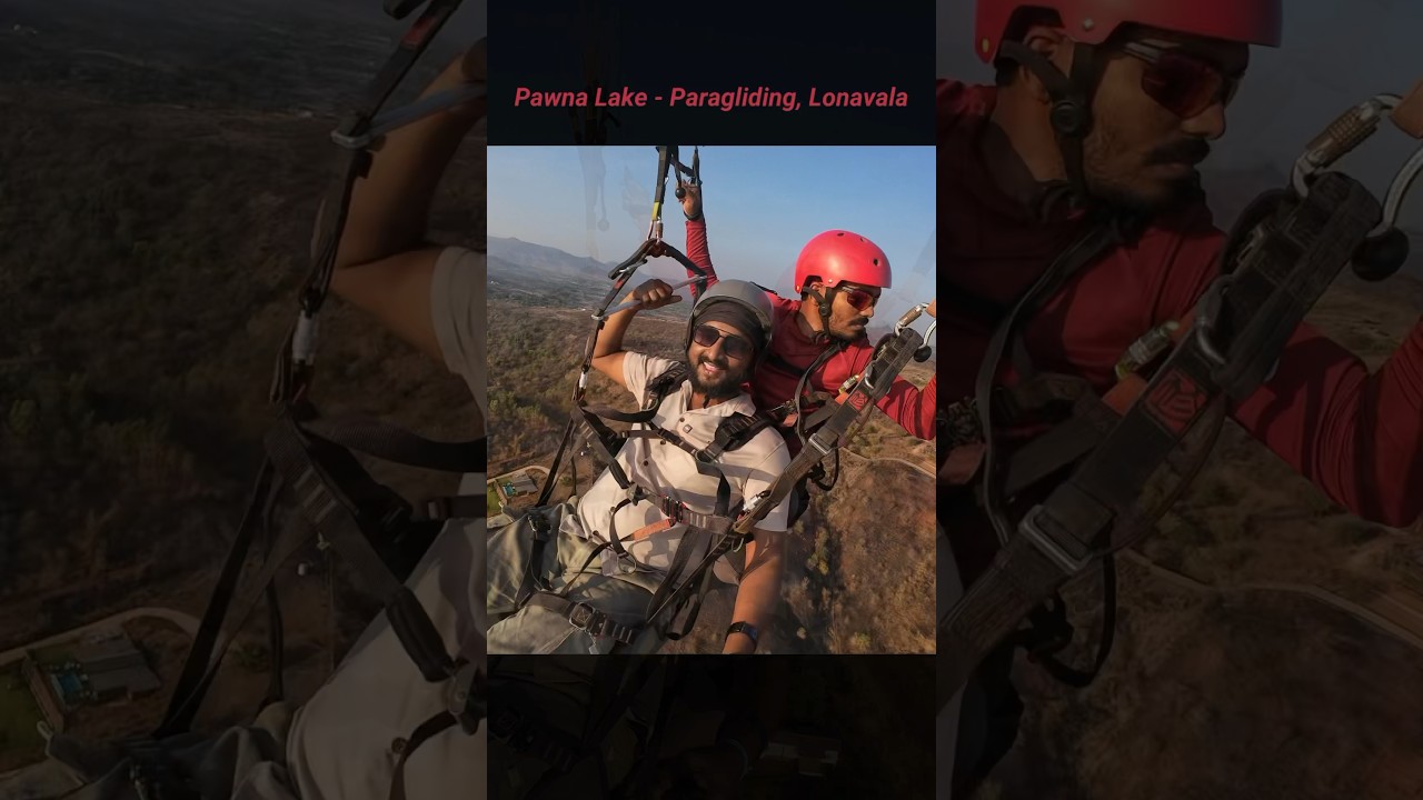 Paragliding at pawna Lake🪂 , Lonavala - Maharashtra 