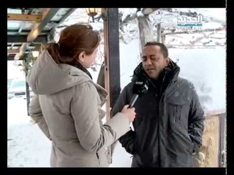 الفنان علي الديك وجد طفولته على الثلج نوال بري 