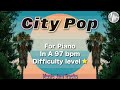 City Pop jam for【Piano】A Major 97bpm No Piano Backing Track.