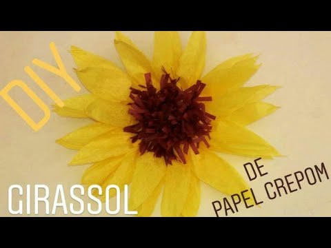 DIY l GIRASSOL DE PAPEL CREPOM - thptnganamst.edu.vn
