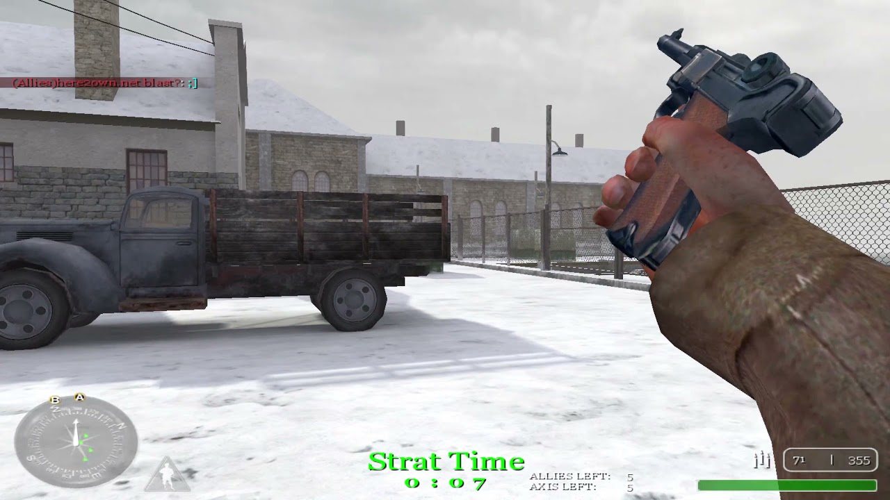 here2own.net vs. default cfg Call of Duty 1 Clanbase EU 5v5 Ladder match mp_harbor POV: Gibon