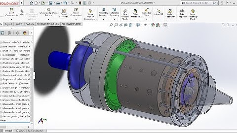 How to draw mini jet engine in solidworks #Solidworks tutorial