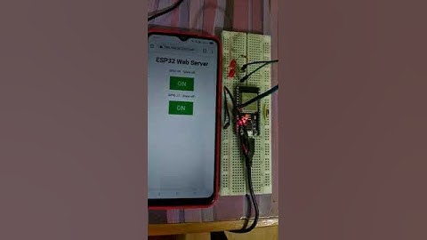 Control LEDs Using ESP32 Web Server in Arduino IDE
