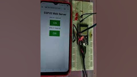Control LEDs Using ESP32 Web Server in Arduino IDE
