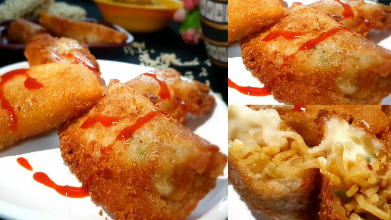 Cheesy Maggi Noodles Bread Pocket | Bread Pocket Recipe || Kids Snack ||