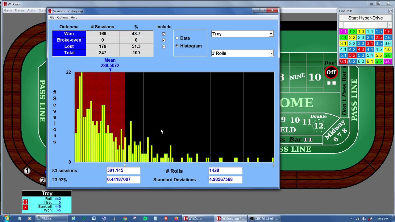 WinCraps Sessions Log Reasons