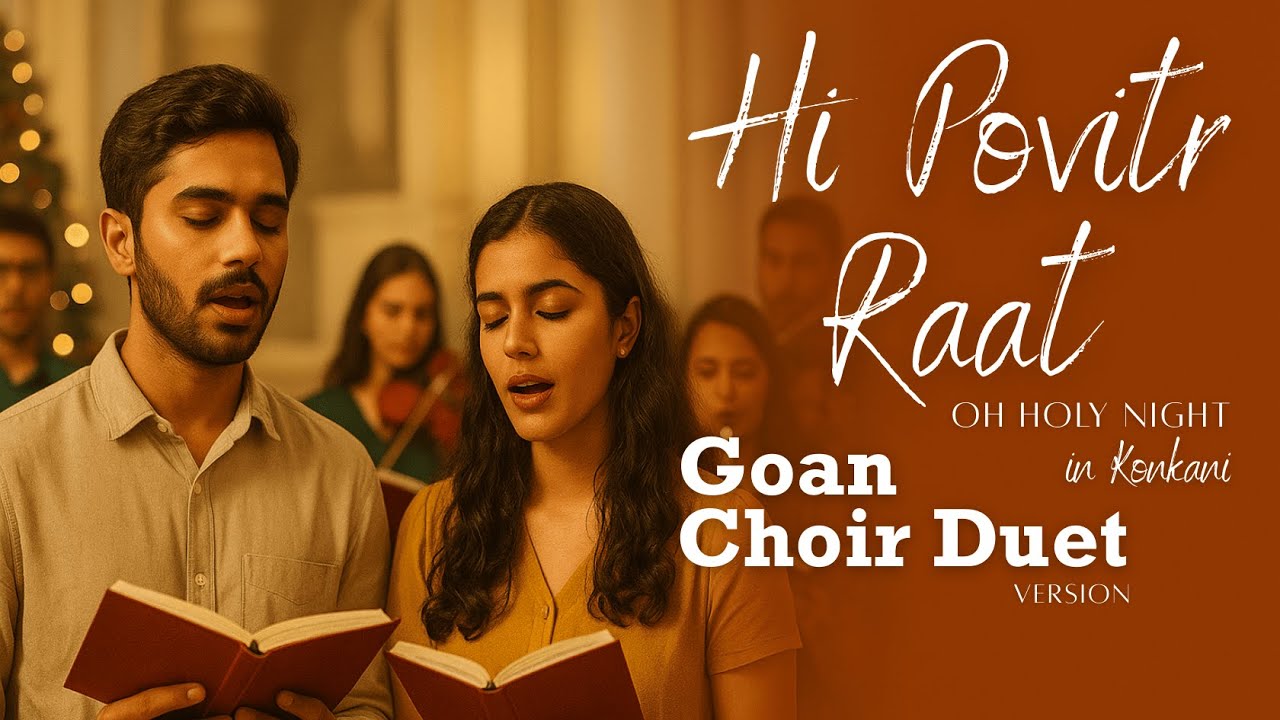🎼🌟 Hi Povitr Raat – Goan Choir Duet Version  | Oh Holy Night (Konkani) 🌟🎼
