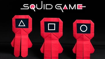 Origami Squid Game Guard - Full Step by Step Tutorial!