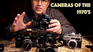 Cameras of the 1970s - shift from mechanical to electronic