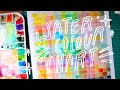 How to make a watercolor mixing chart  winsor  newton cotman shinhan holbein