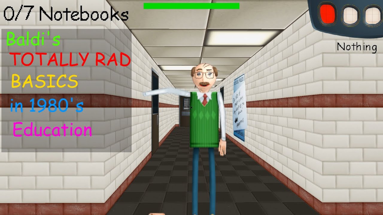 Baldi's Totally Rad Basics in 1980s Education - Baldi's basics mod ...