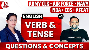 #55 Verb and Tense (Part - 4) | English Class for Army Clerk / Air Force / Navy | By Capt Atul