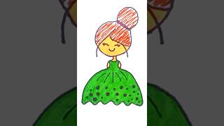 How to draw a cute  girl #art #drawingtutorial #coloring #girl