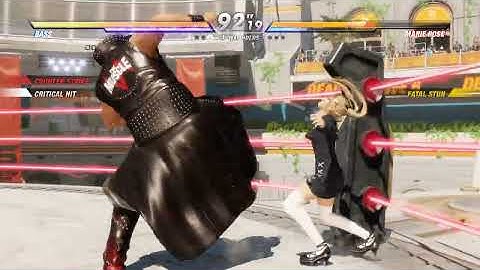 DOA6 Bass 💥 Marie Rose | CPU vs CPU AI vs AI (hardest level 8)