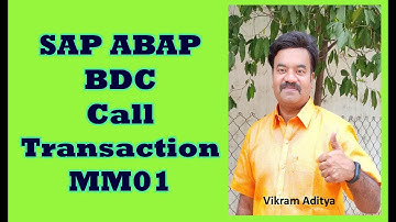 SAP Call Transaction MM01