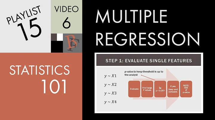 Statistics 101: Multiple Regression, Keeping or Excluding Features