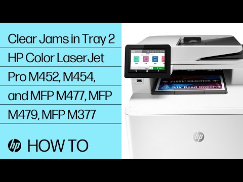 Clear Jams in Tray 2 | HP Color LaserJet Pro M452, M454, and MFP M477, MFP M479, MFP M377 | HP