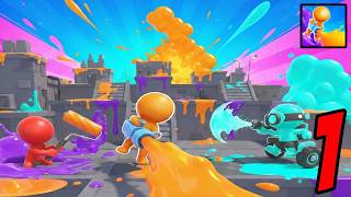 Dye Hard: War of Colors - Gameplay All Levels Walkthrough Part 1 - New Update (Android/ios)