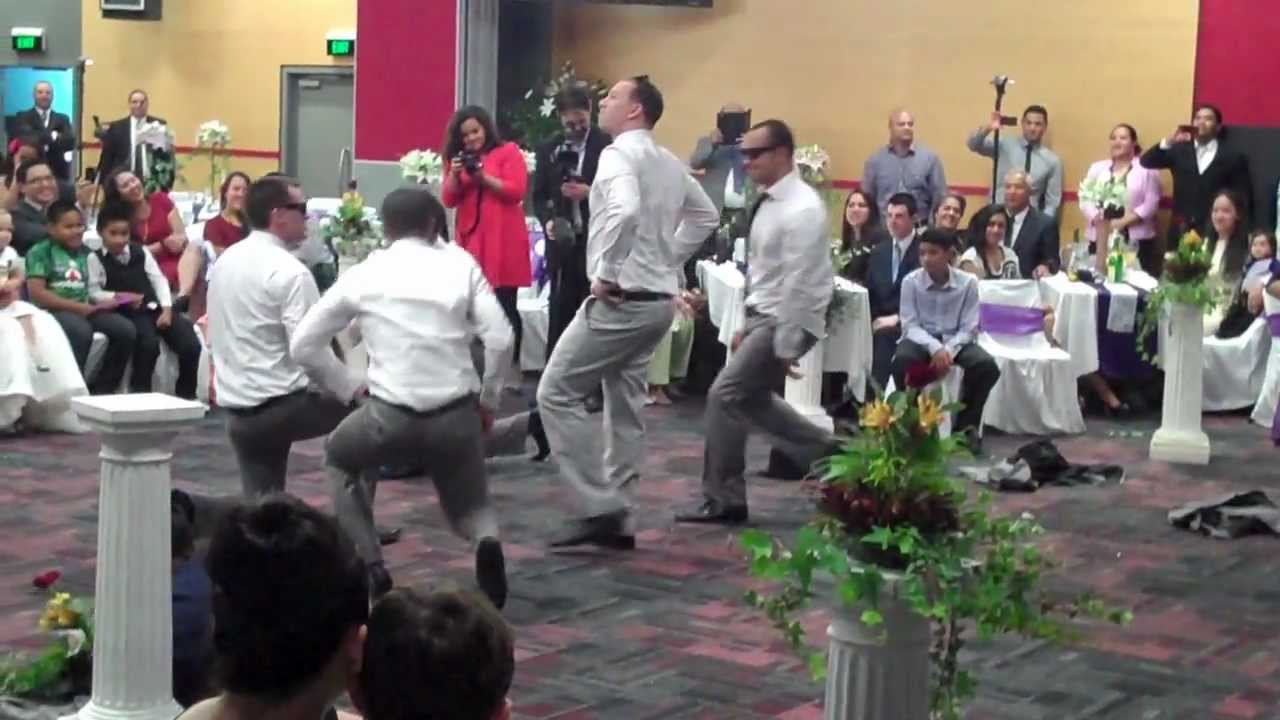 Groomsman Dance Jordan and Annie s wedding  gangnam style  
