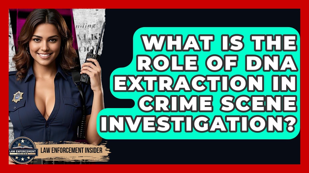 What Is The Role Of DNA Extraction In Crime Scene Investigation? - Law Enforcement Insider
