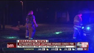 Two separate fires overnight likely caused by lightning