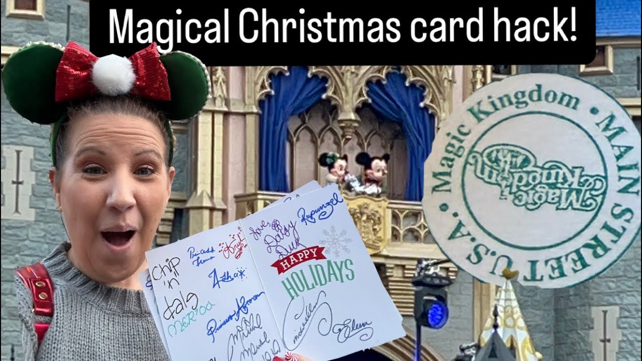 Disney vacation Christmas card, the most magical mail ever! 