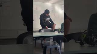 Boy Singing on Chair Loses Balance and Falls