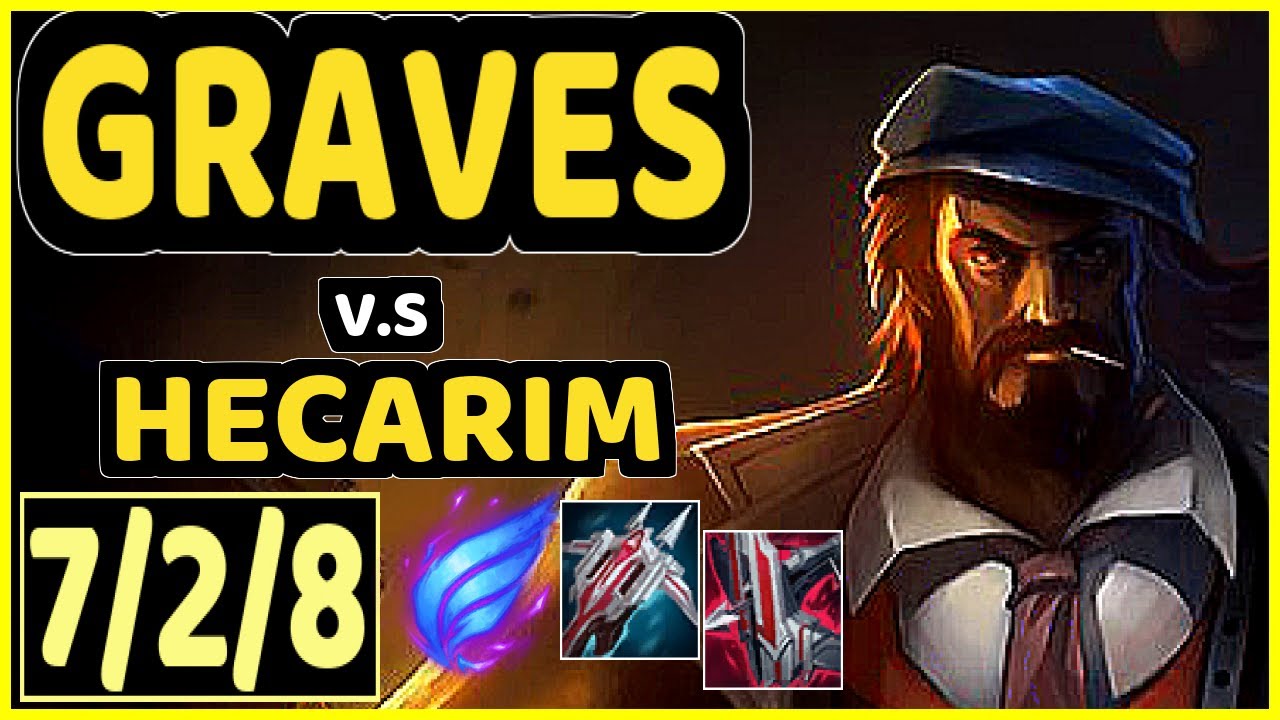 GRAVES vs HECARIM - 7/2/8 KDA JUNGLE GAMEPLAY - EUW Ranked DIAMOND