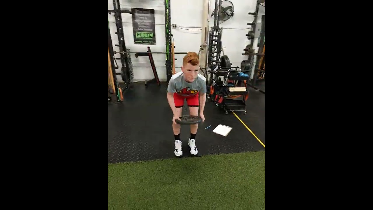 Hip hinge row with plate