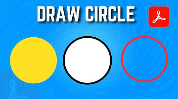 Hoe teken je een cirkel in een PDF met Adobe Acrobat?