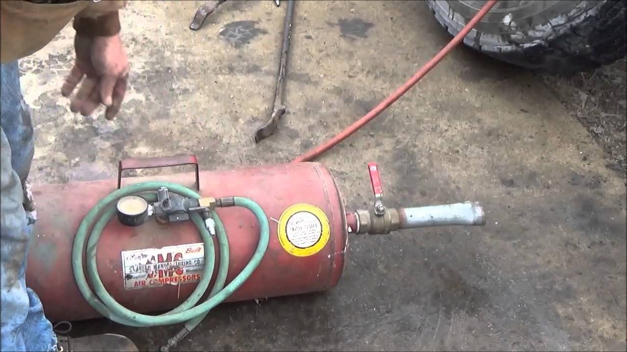 Home made bead blast tank Cheetah tank YouTube